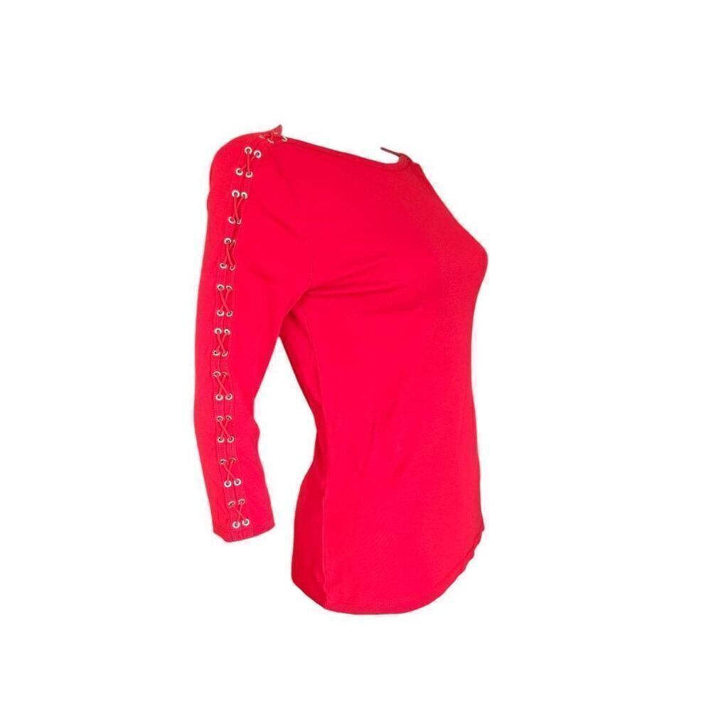 ralph lauren lace-up top